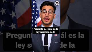 Preguntas 1 y 2 Civica 128: español al inglés, respuestas fáciles, ciudadania americana #shorts