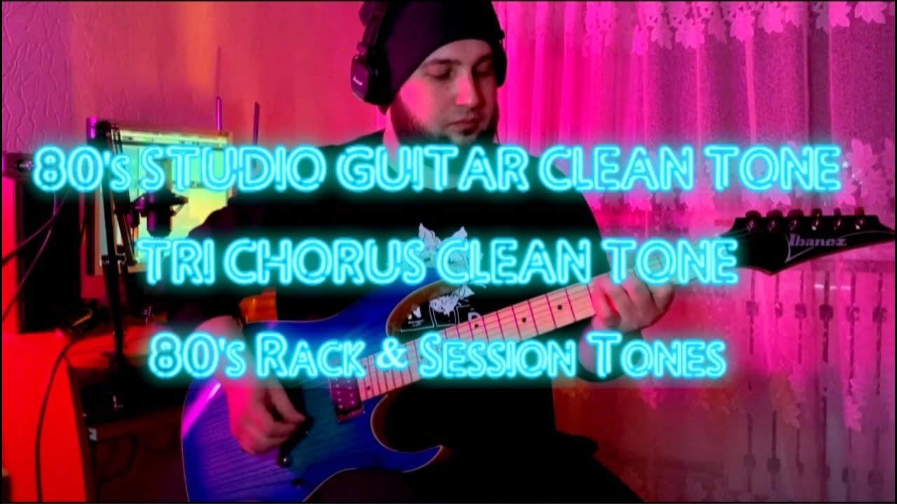 80's STUDIO GUITAR CLEAN TONE | TRI CHORUS TONE | LINE 6 POD HD500