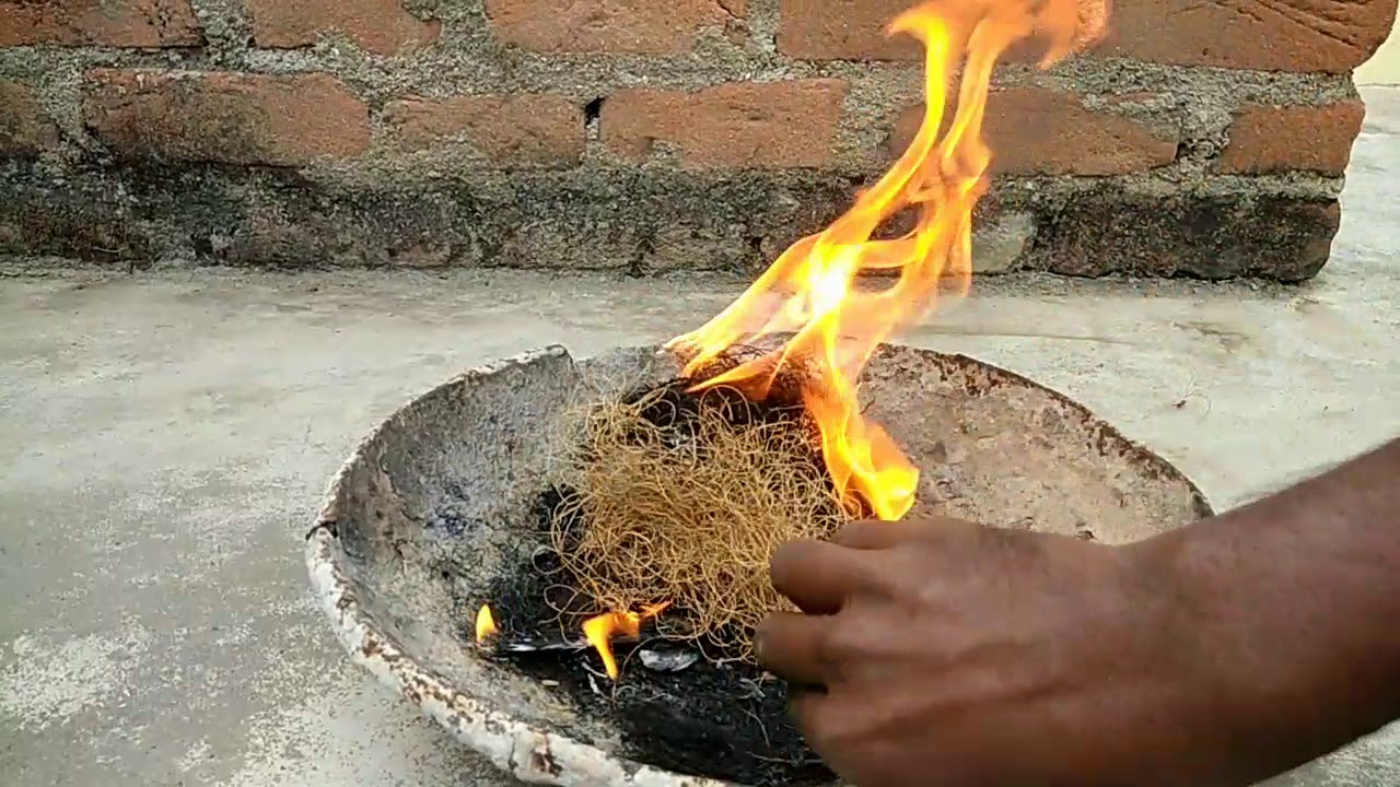 Funny Experiment with egg on fire