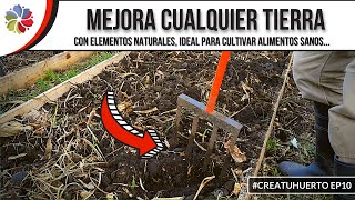 Cómo MEJORAR la TIERRA para tus CULTIVOS GRATIS  La naturaleza como aliada #CreaTuHuerto Ep10