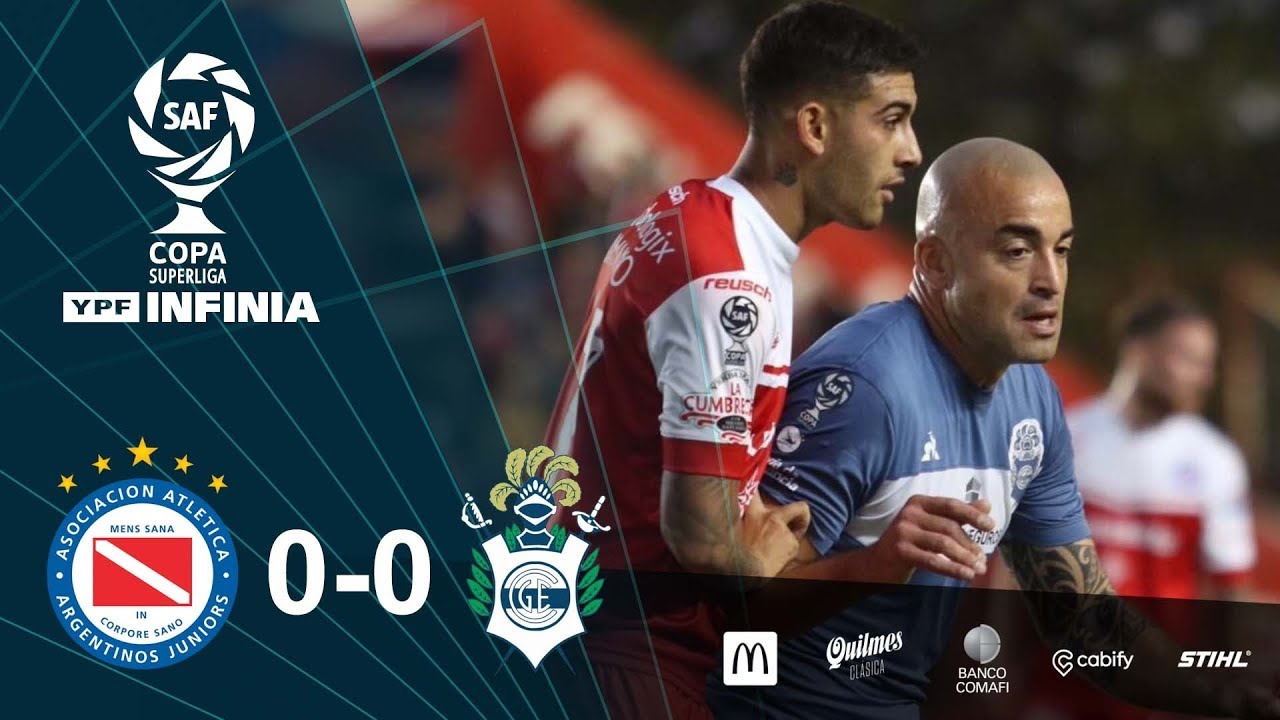 CopaSuperliga resumen de Argentinos Juniors Gimnasia