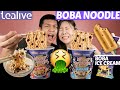 BOBA NOODLE Challenge || The WEIRDEST thing ever!!!! 밀크티라면;;;