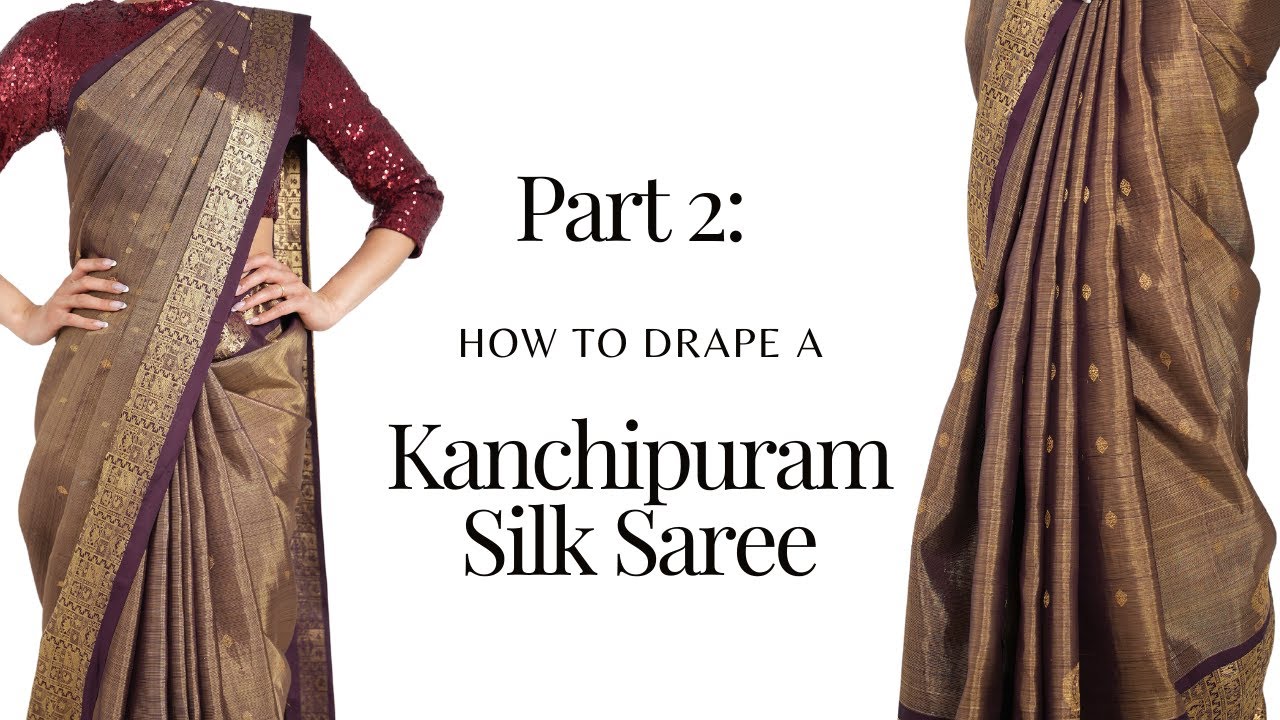 Drape a Silk Saree, modern saree draping styles