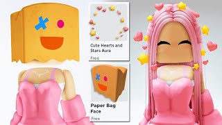 GET THESE *FREE UGC* HEART AURA & PAPER BAG FACE NOW  Roblox