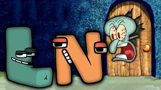 Squidward kicks out Dr Livesey Walk Alphabet Lore Wheel of Fortune edition out of his house Part L N