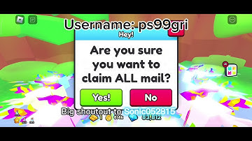 Day 9 of me checking my mailbox everyday in pet simulator 99.