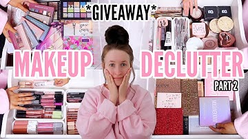 MAKEUP COLLECTION DECLUTTER 2020! *HUGE MAKEUP GIVEAWAY* (Part 2)