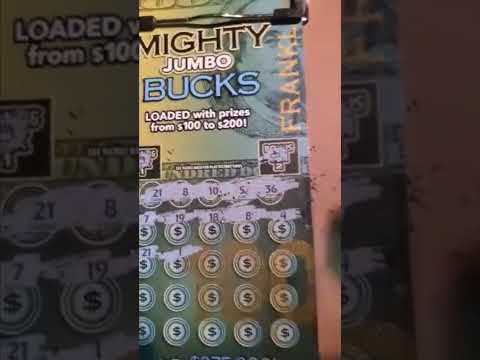 FRIDAY SCRATCH🤑 MIGHTY JUMBO BUCKS SCRATCH OFF TICKET🤑 | 1Ticket!1Win