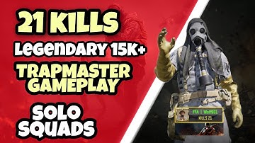21 KILLS SOLO SQUAD TRAPMASTER BR | Call of Duty Mobile | Legendary 15k+
