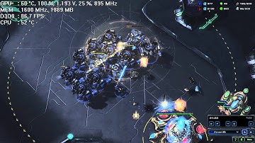 Radeon R9 380 4G + i7 4770k + video memory usage in StarCraft 2 1080p ULTRA