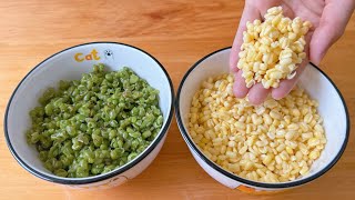 Mung bean peeling is so simple, mung bean cake, cool and relieve the heat and melt in your mouth