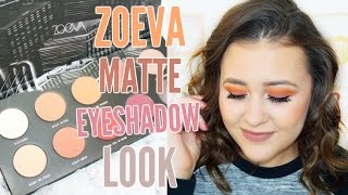 WARM MATTE BROWN Smokey Eye | ZOEVA MATTE Eyeshadow Palette • Eline Blaise