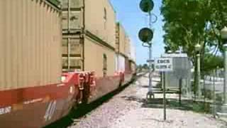 BNSF starts from dead stop in Fullerton!