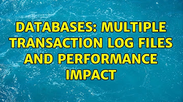 Databases: Multiple Transaction Log files and performance impact (3 Solutions!!)