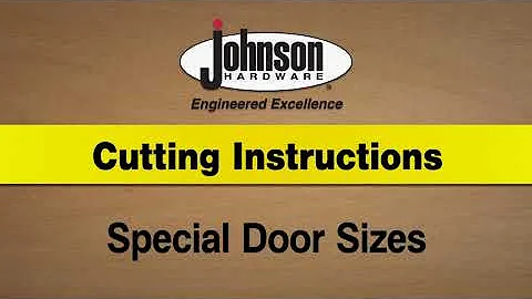 Johnson Hardware® 1500 Series Pocket Door Frame Cut Down - Non-Standard Door Widths