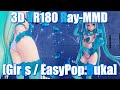 ［Ray MMD 3D VR180］セクシーキュートなFateコスミク　Cat Fate Cosplay Adult Miku［Girls］