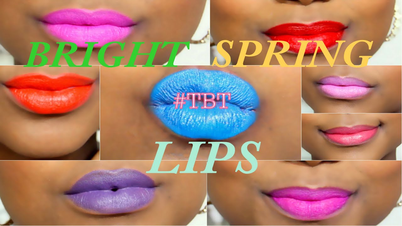 Bright Summer Lips On Dark Skin| 