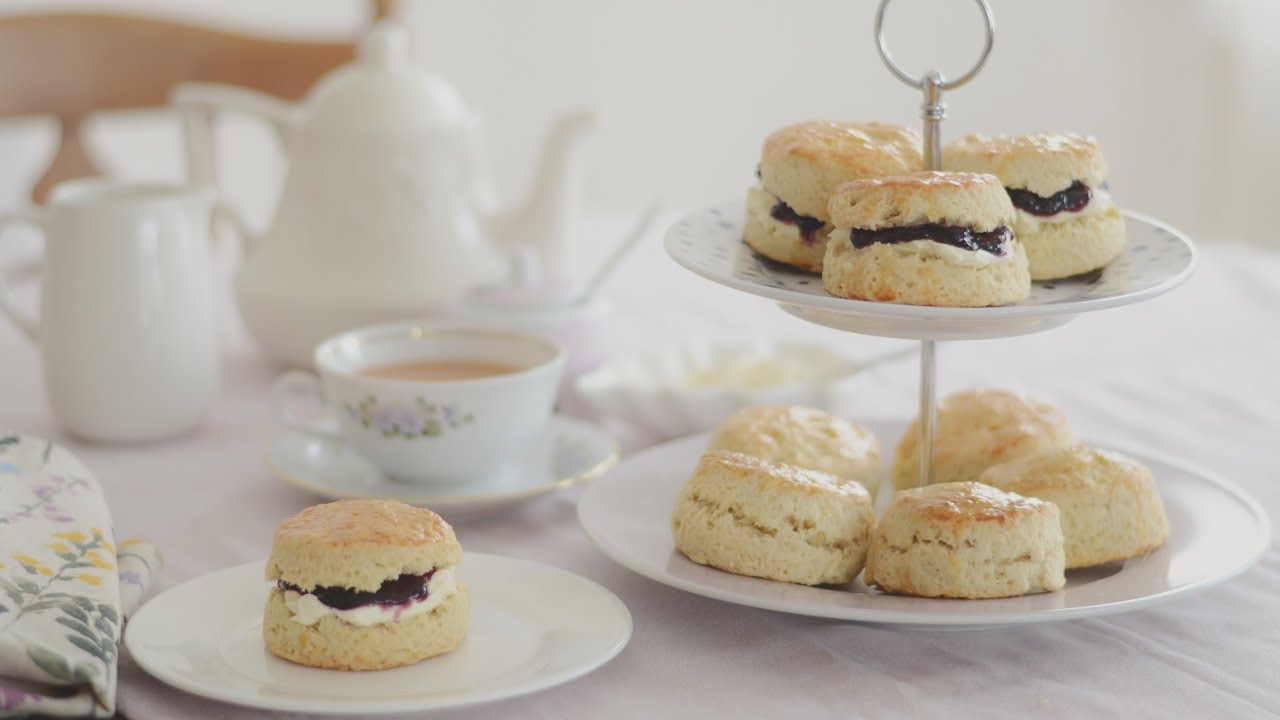 تحضير فطور صباحي سهل ولذيذ/ سكونز بالقشطة Scones