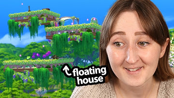 i built a FLOATING HOUSE in the sims