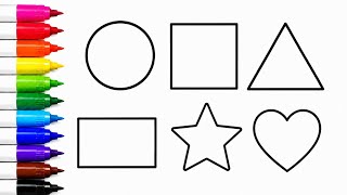 Shapes Drawing For Kids / Different Types Of Shapes Drawing / Kids Learning Video / Kids Drawing