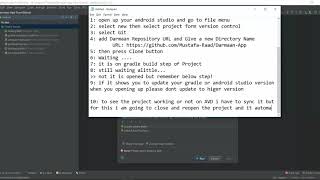 How to Import Darmaan App form Github to Android Studio