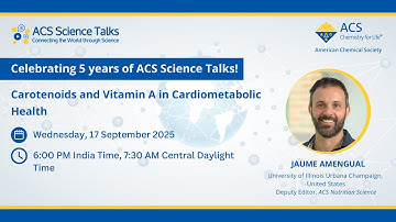 Science Talks Lecture 181: Carotenoids and Vitamin A in Cardiometabolic Health