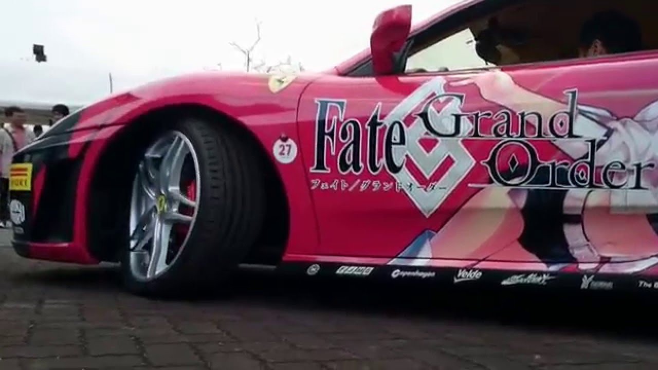 マチアソビvol15 フェラーリ痛車 眉山山頂より撤収 Youtube