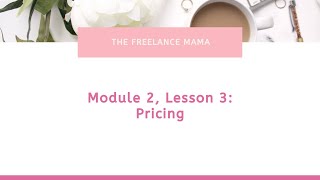 Module 2, Lesson 3 - Pricing