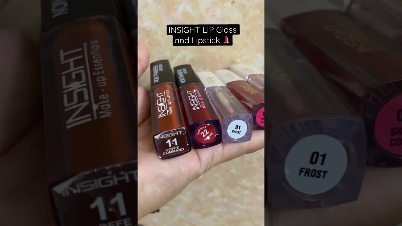 Insight Lipstick 💄 | Insight Lip Gloss | Insight lipshades under Rs90 💄🤩