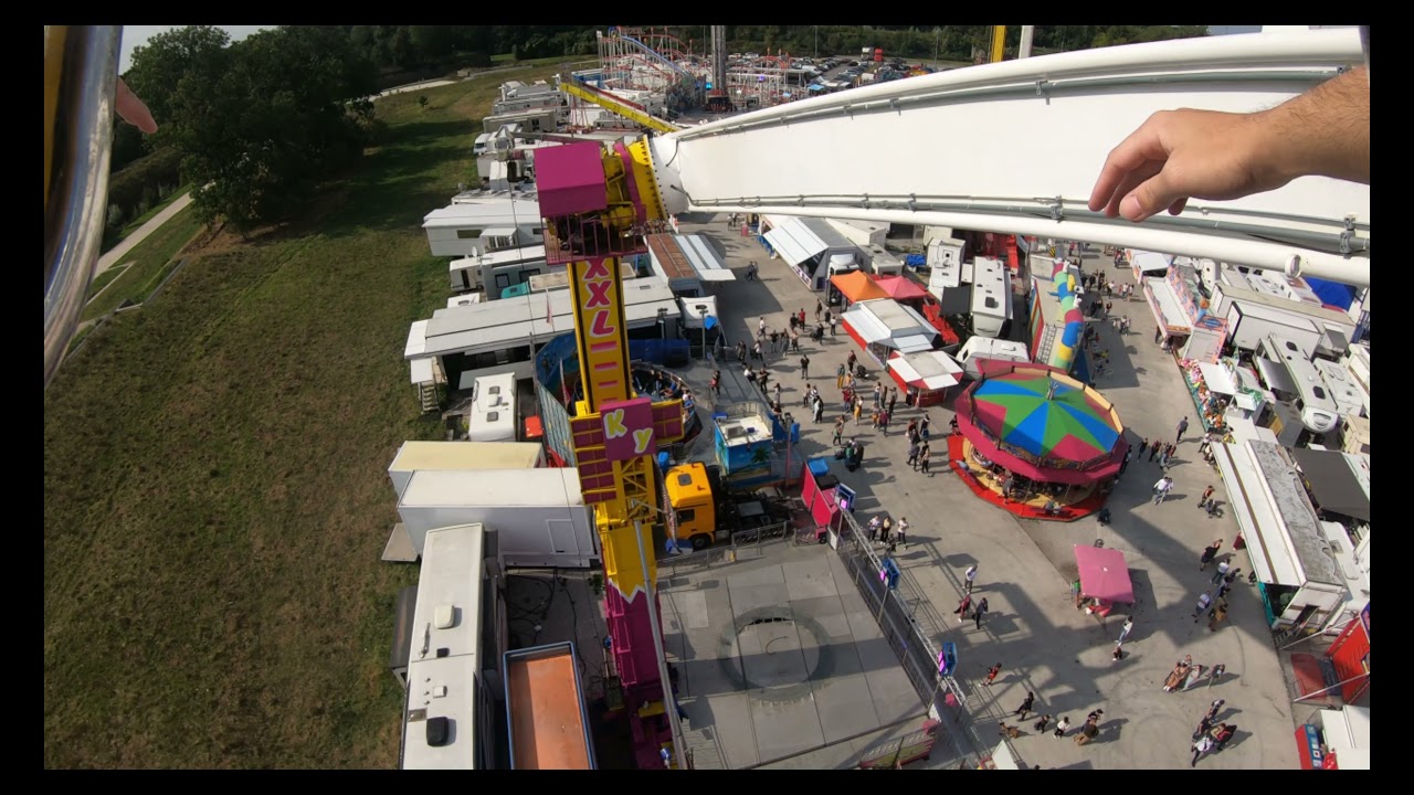 XXL NEW WORLD ( KRISMANN ) ON RIDE foire aux manège de LILLE 2021 en 4K