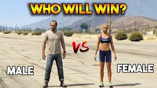 GTA 5 ONLINE : MALE VS FEMALE (WHO WILL WIN?)