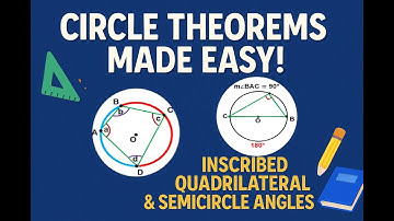 Circle Geometry Theorems: Inscribed Quadrilateral & Semicircle Angle