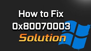 How To Fix Windows Update Error Code: 0x80070003 -  [2026]