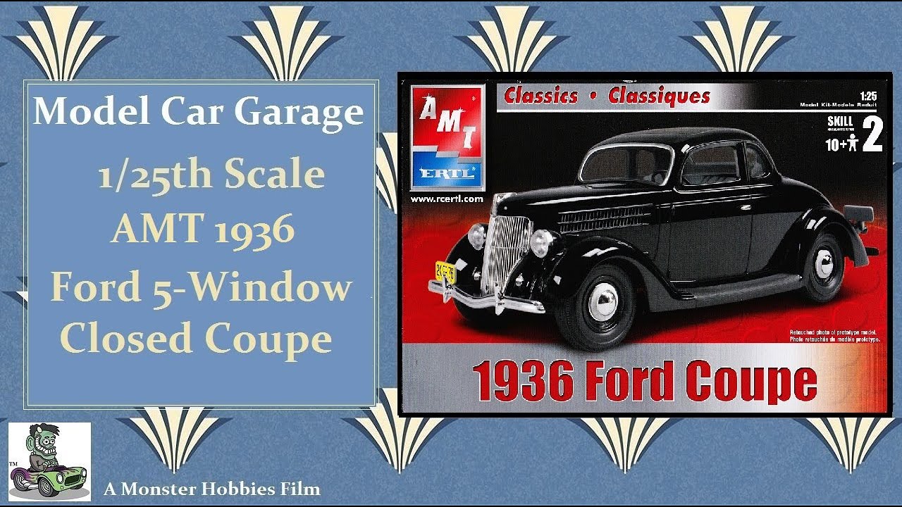 Model Car Garage - 1936 Ford Five Window Coupe Model Car Kit by 
