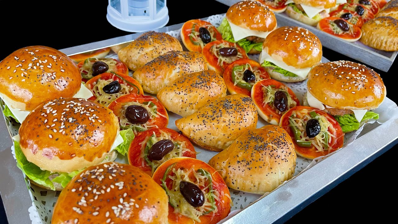 تشكيلة مملحات بعجينة واحدة و 3 حشوات لذيذة وإقتصادية أكثر من 50 حبة ديال تحمار الوجه حضريها للفطور