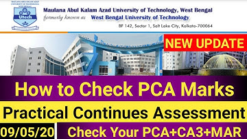 How to check PCA(Practical Continuous Assessment) Number?MAKAUT NEW UPDATE//PCA MARKS //CA3+MAR