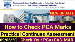 How to check PCA(Practical Continuous Assessment) NumberMAKAUT NEW UPDATE//PCA MARKS //CA3+MAR