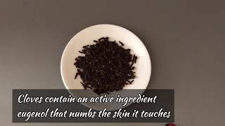 How to numb skin naturally with cloves paste ! helps for imminent pain waxing tattoos etc