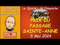 Mon pronostic chance quint dimanche 5 mai 2024  prix du passage sainteanne  longchamp