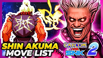 SHIN AKUMA MOVE LIST - Capcom vs. SNK 2: Mark of  the Millenium 2001 (CVS2)