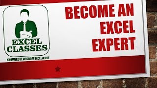 If you keep seeing this video... it's because haven't subscribed yet!
click subscribe to get the best excel classes content delivered
directly you! ex...