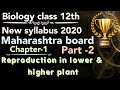 part-2 ch1 Reproduction in lower & higher plants class 12 science new syllabus maharashtra board- 21