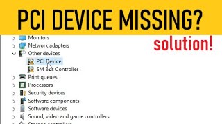 PCI Device Driver Missing Tanda Seru Kuning di Windows - SOLUSI