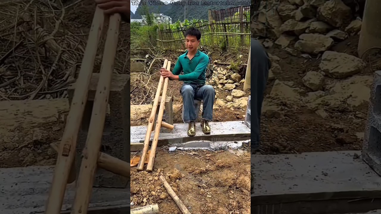 Golden Shoes in Mud 😂 ~ Building a Wooden Log Cabin in the Forest 🌲😍 | Survival House Step by Step