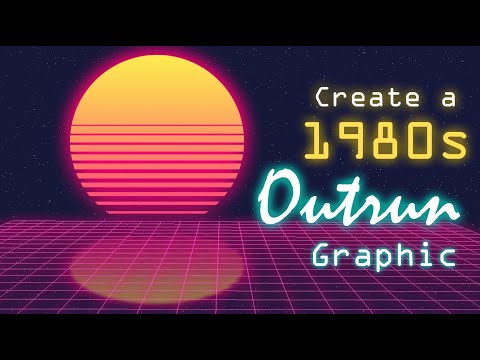 Photoshop: How to Create a 1980s, Retro, "OUTRUN" Graphic from Scratch!