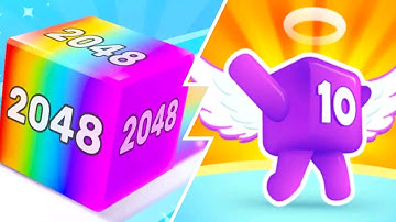 Level Up Numbers 2048 - Jelly Run 2048: New Shape - Gameplay Walkthrough Max Level