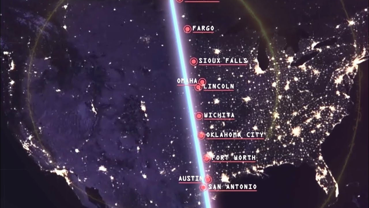 80 PERCENT of AMERICANS live EAST of THIS LINE