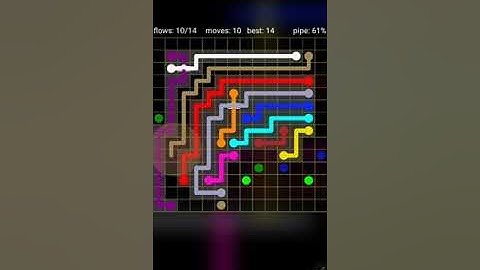 How To Solve Flow Free Bridges 14x14 Mania Pack Level 42 Board Walk Through Solution Walkthrough