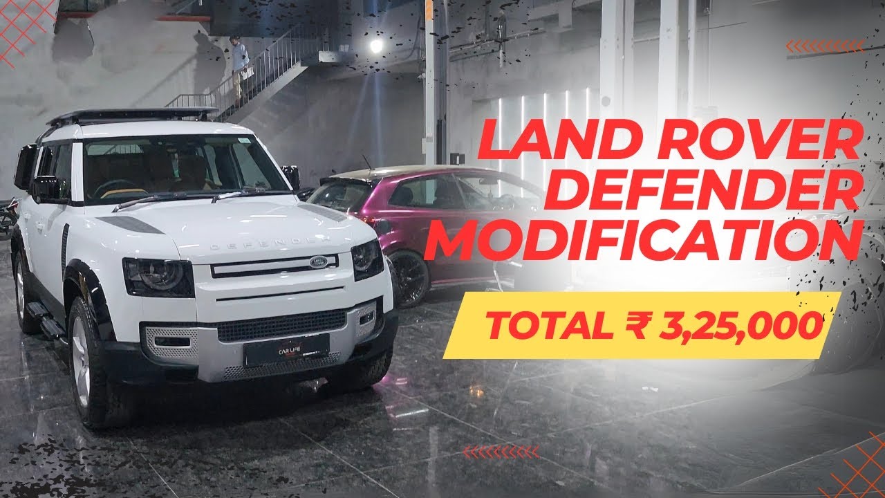 3 LAKH KI MODIFICATION 😱🤯 Land Rover Defender Accessories | Modified Defender 4K