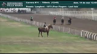 4° Carrera 700 mts (Hip Villa Maria) Ganador Simplemente Tuyo